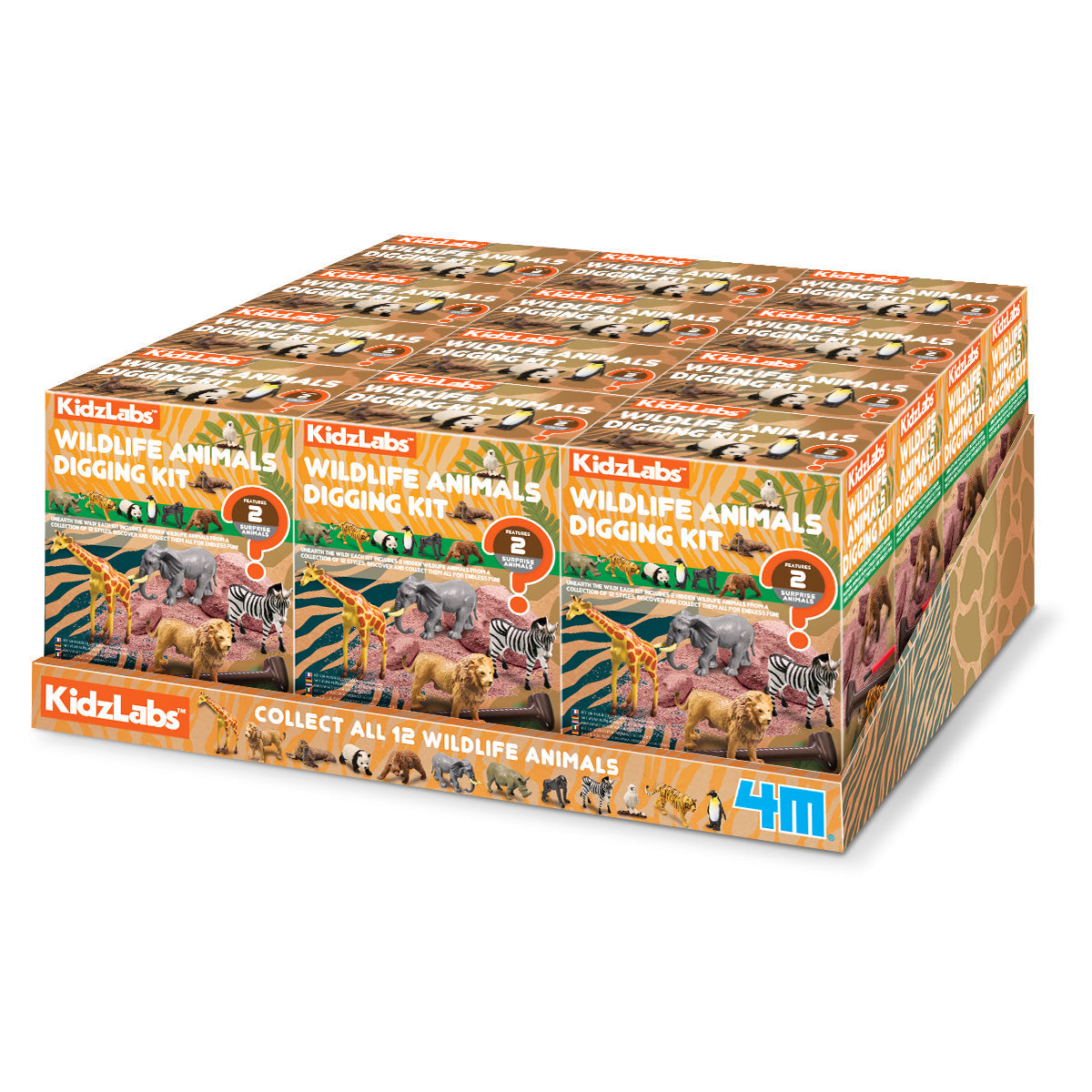 KIDZLABS/WILDLIFE ANIMAL DIGGING KIT