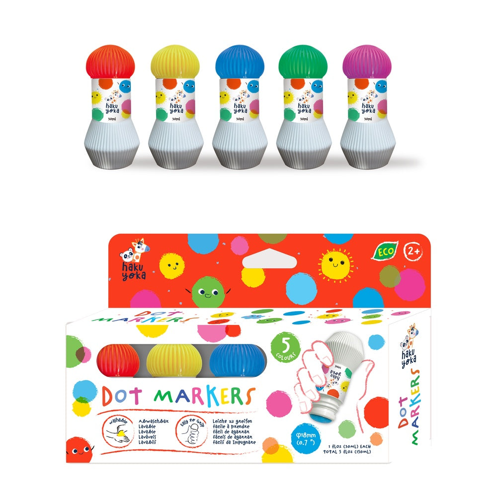 Marcadores Dot 5 Colores Fuertes