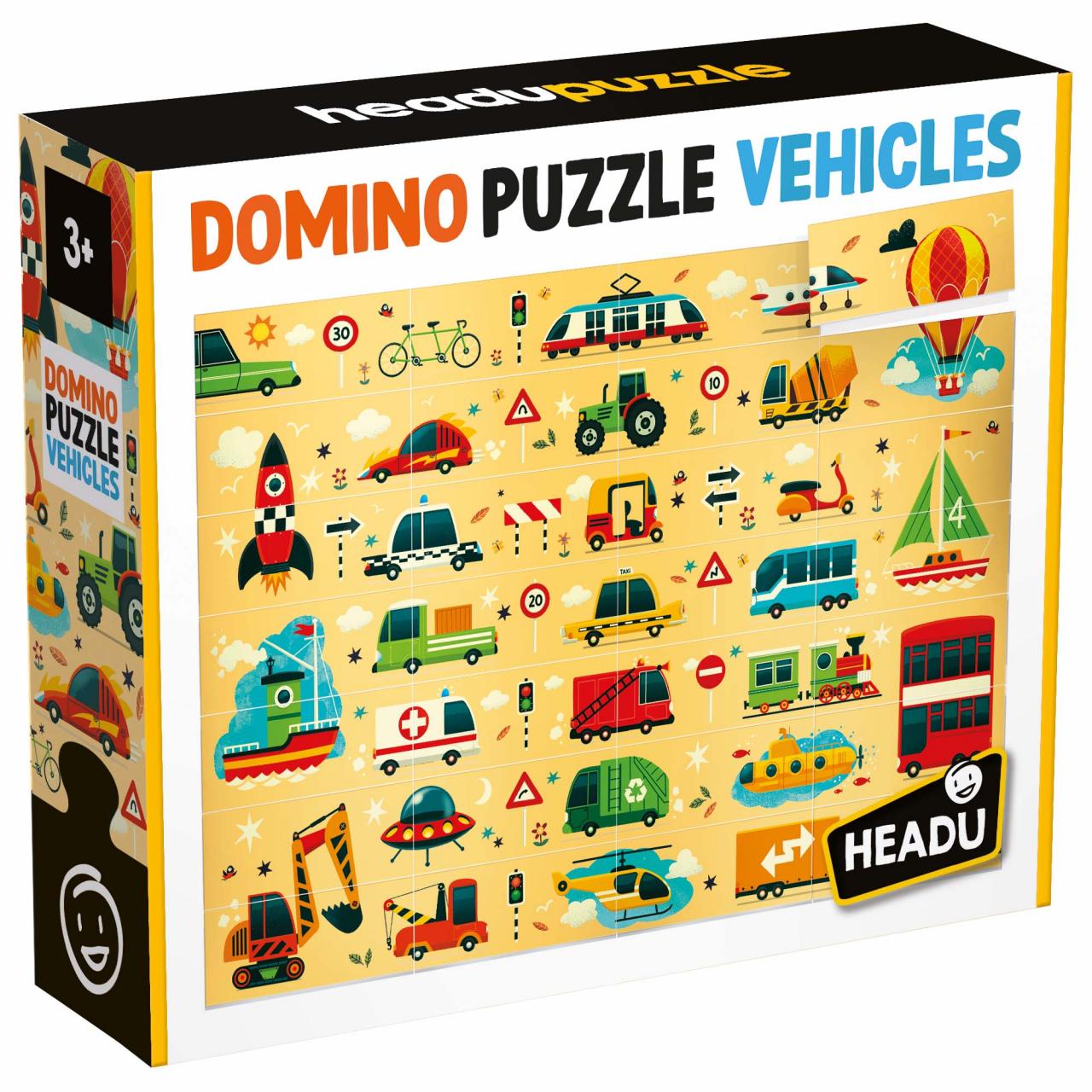 Rompecabezas 28 Piezas Domino Vehículos