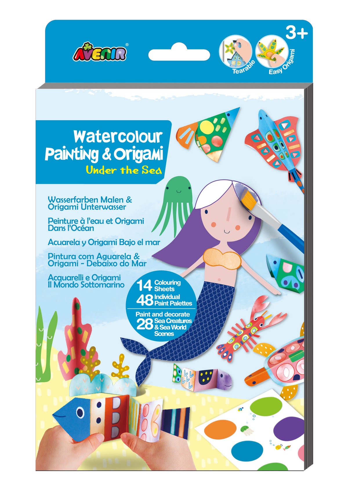 Libro Acuarelas y Origami Mar