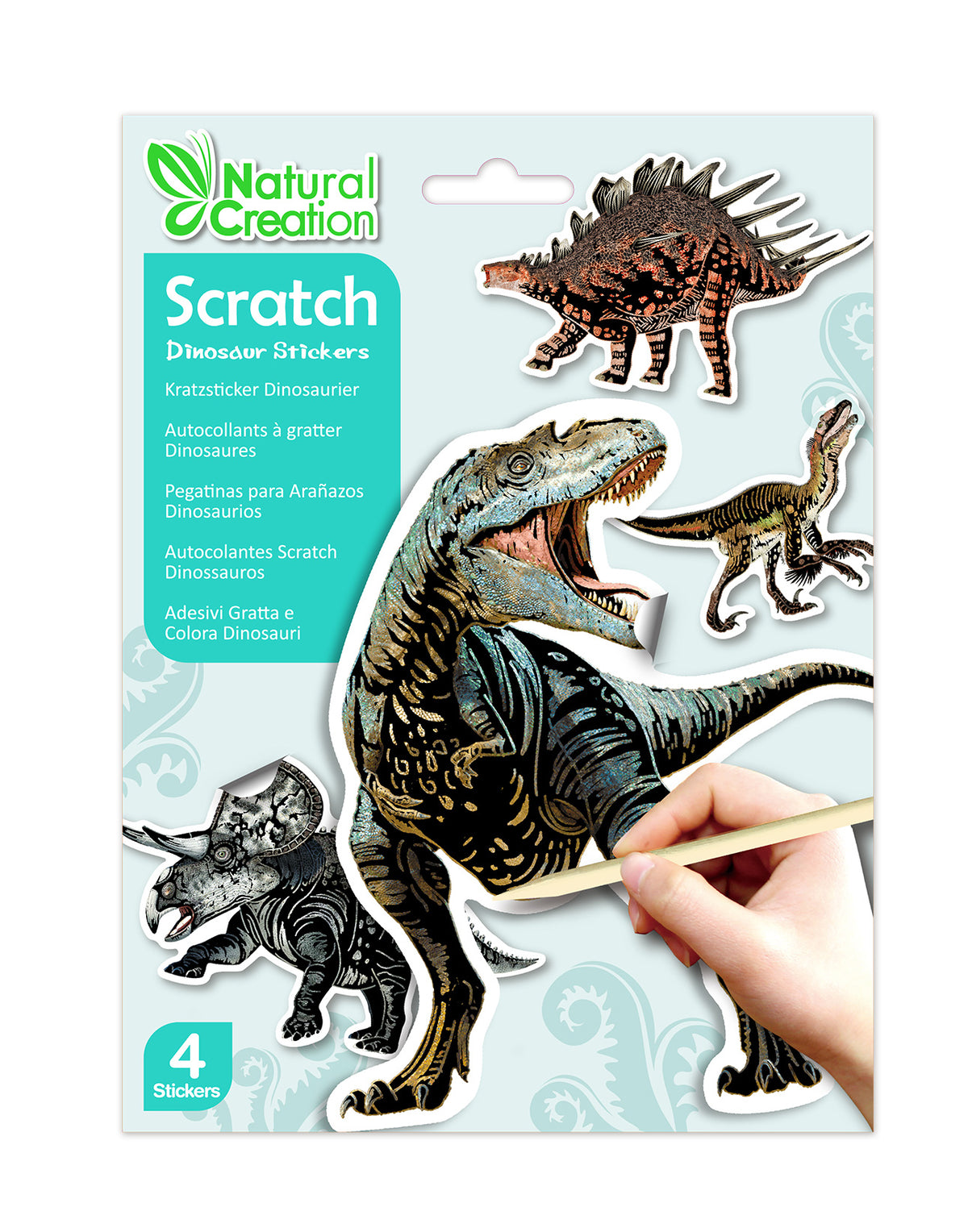 Srickers Scratch Dinosaurios