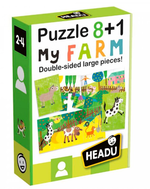 Rompecabezas 8 + 1 Granja