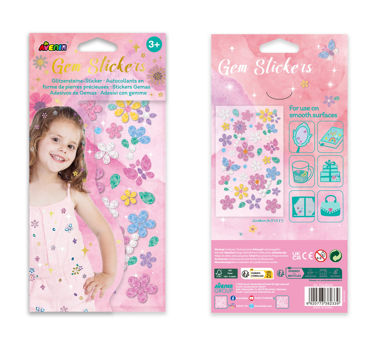 Stickers Gemas Flores