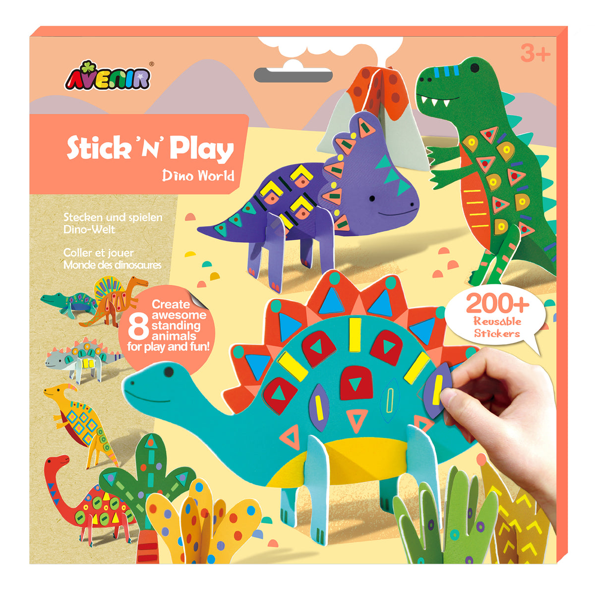 Juego con Stickers Dinos