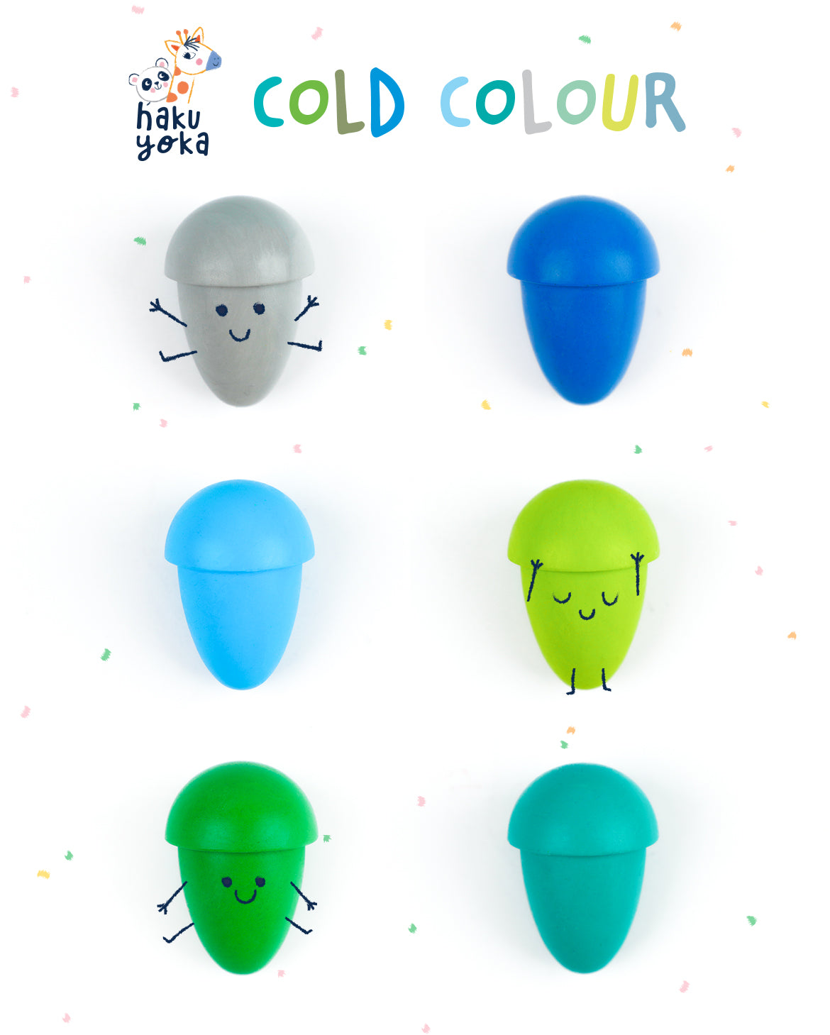 Crayolas Bellota Colores Fríos