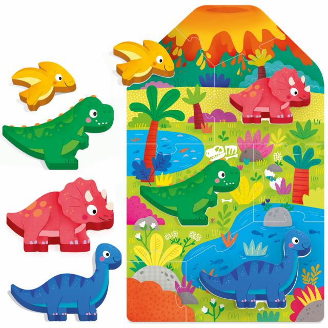 Primer Rompecabezas Dinosaurios - Montessori