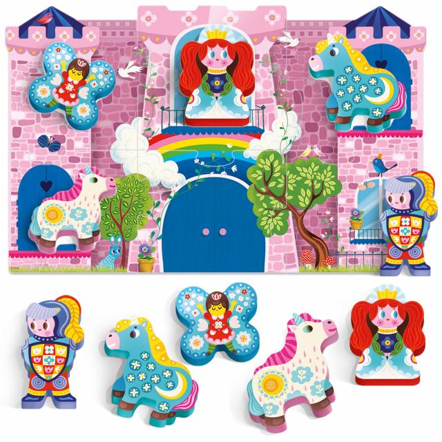 Rompecabezas Montessori 6 Piezas Unicornios