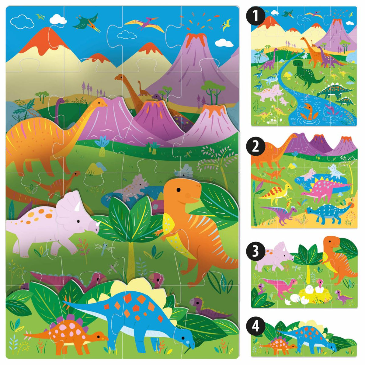 Rompecabezas Dinos Efecto 3D