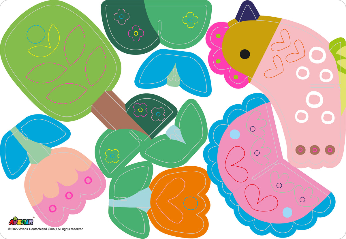 Juego con Stickers Jardín Secreto
