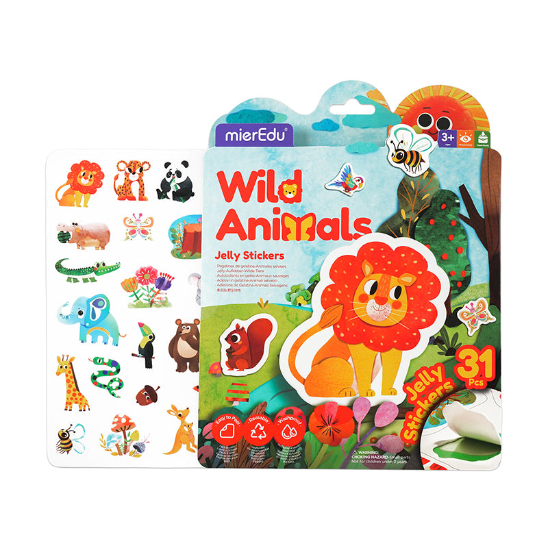 Stickers de Gel - Animales Salvajes