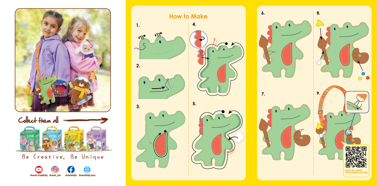 Animalitos para Coser Cocodrilo
