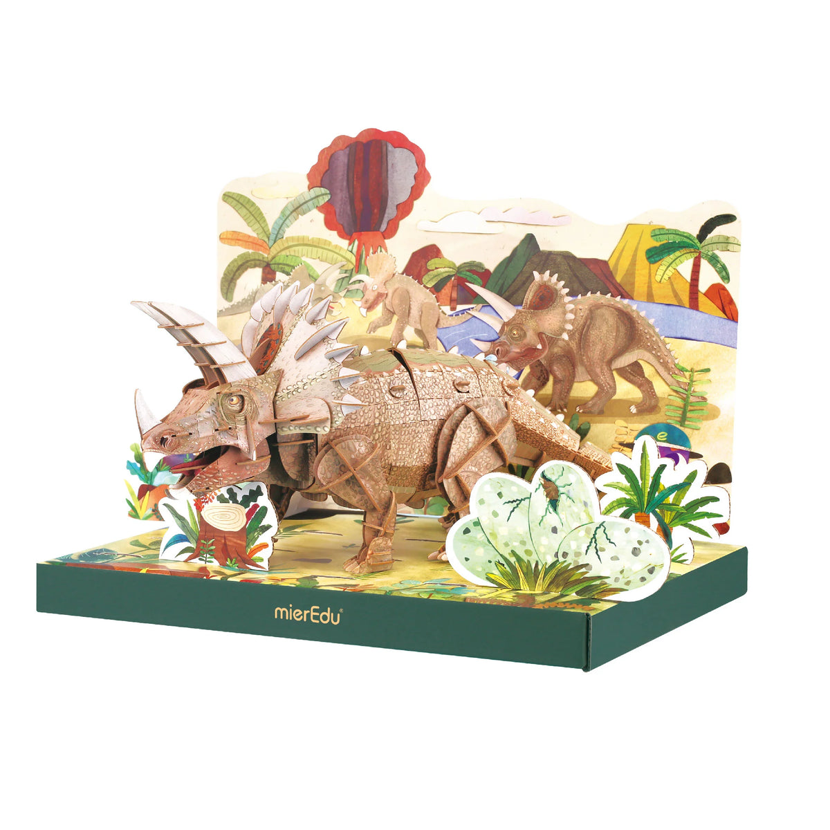 Rompecabezas 3D Articulado - Triceratops (Deluxe)