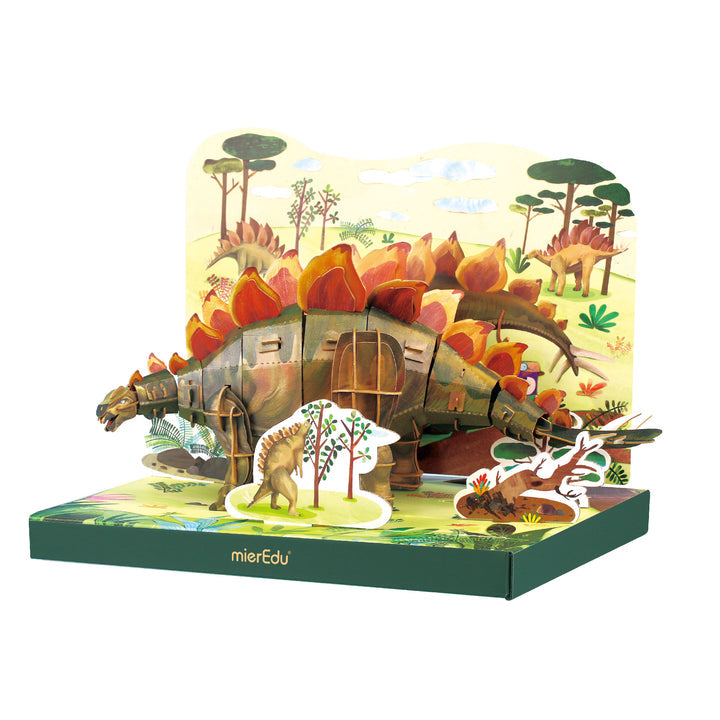 Rompecabezas 3D Articulado - Estegosaurio (Deluxe)