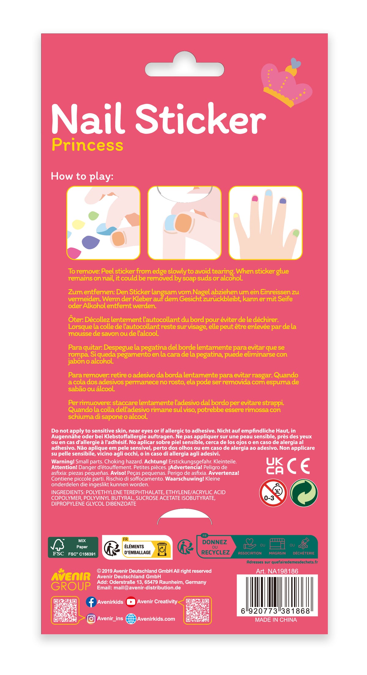 Stickers Uñas Princesas