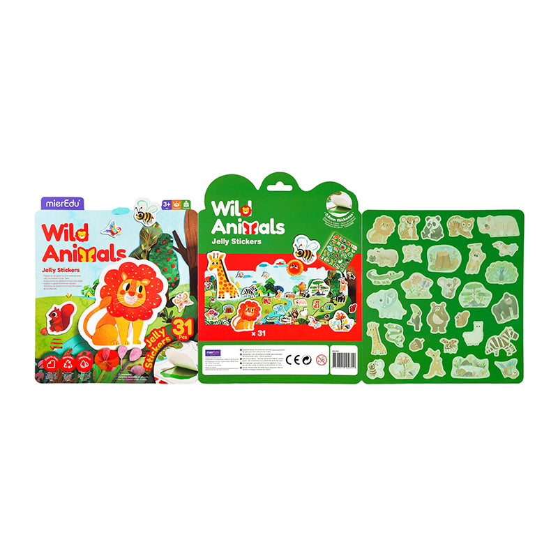 Stickers de Gel - Animales Salvajes