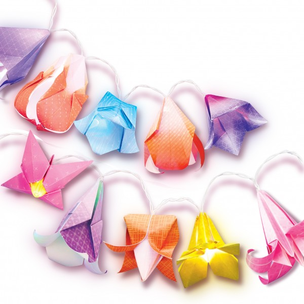 Origami - Guirnalda Flores