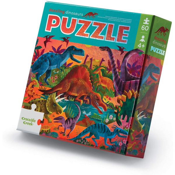 Rompecabezas Brillante 60 Piezas Dinosaurios