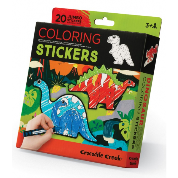 Colorea tus Stickers Dinos