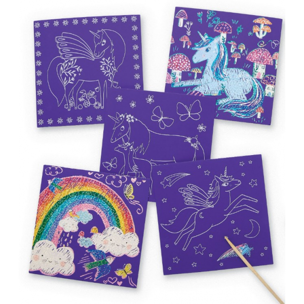 Arte Scratch Unicornios
