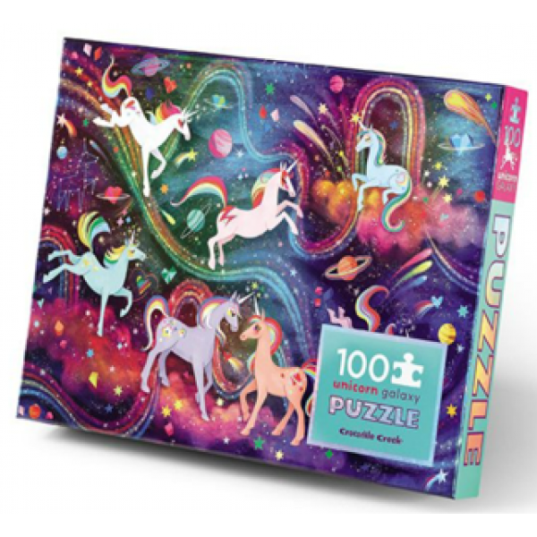 Rompecabezas Holográfico de 100 Piezas / Galaxia Unicornio