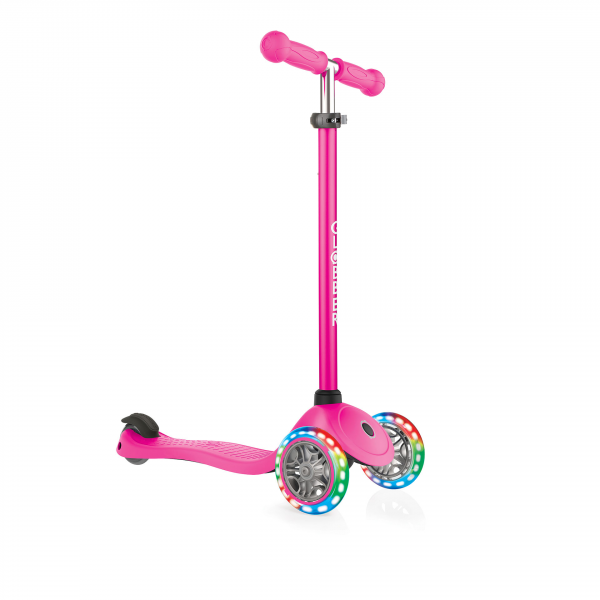 Patineta Primo Luces LED - Rosada (no plegable)