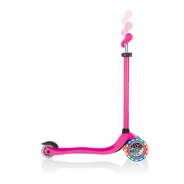 Patineta Primo Luces LED - Rosada (no plegable)