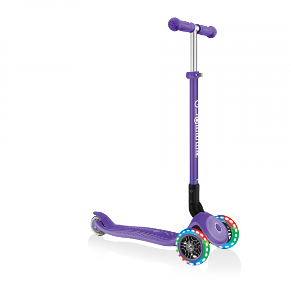Patineta Primo Plegable Plus Violeta - Llantas con luces LED