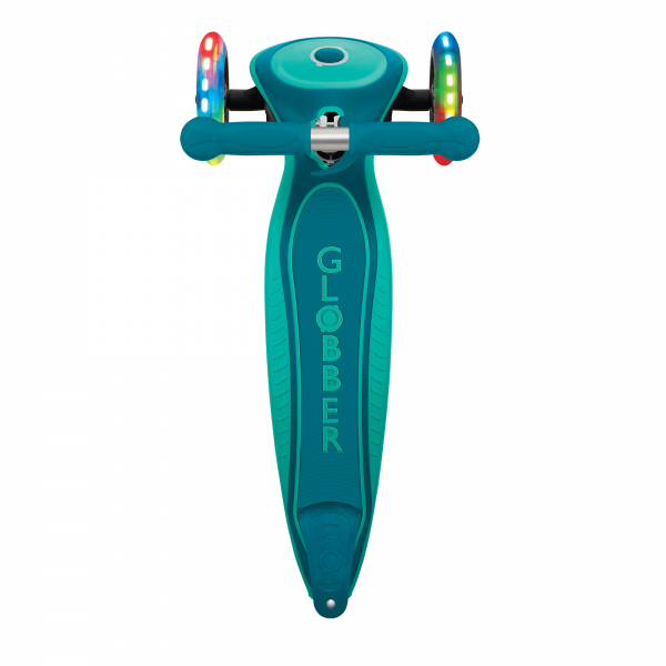 Patineta Primo Plegable Plus Verde - Llantas con luces LED