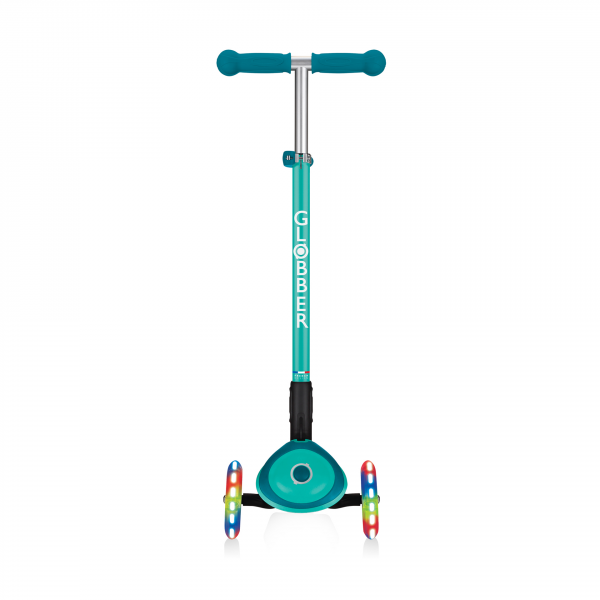 Patineta Primo Plegable Plus Verde - Llantas con luces LED