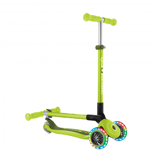 Patineta Plegable Primo Verde - Llantas con luces LED