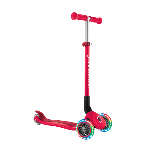 Patineta Plegable Primo Roja - Llantas con luces LED