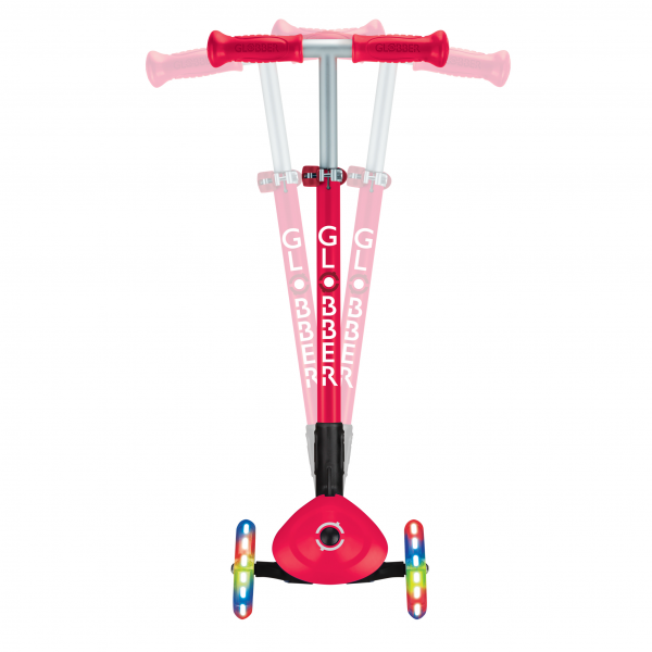 Patineta Plegable Primo Roja - Llantas con luces LED