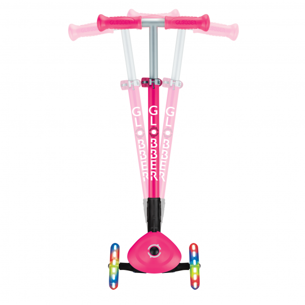 Patineta Plegable Primo Rosada - Llantas con luces LED