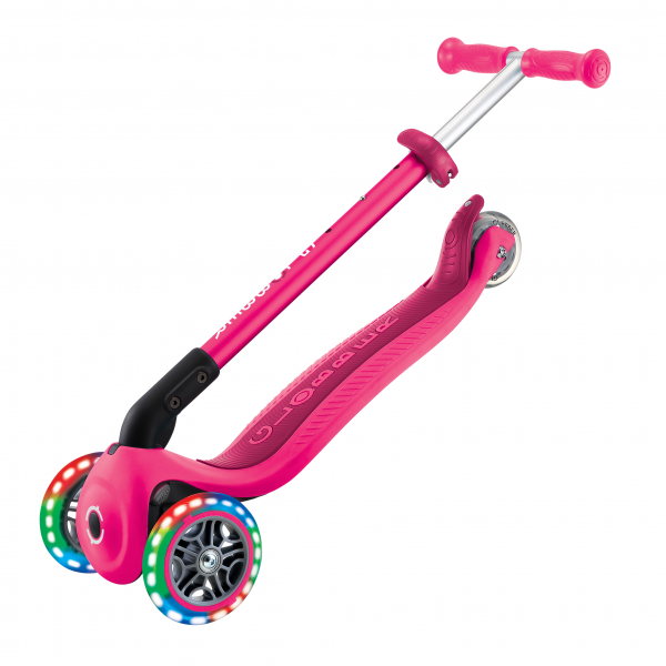 Patineta Plegable Primo Rosada - Llantas con luces LED