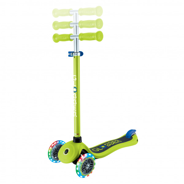 Patineta Primo no plegable Verde/Azul - Llantas con luces LED