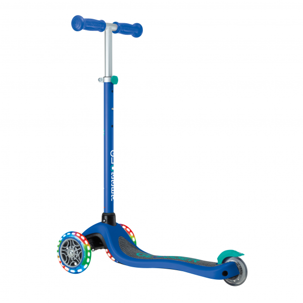 Patineta Primo no plegable Azul/Verde - Llantas con luces LED