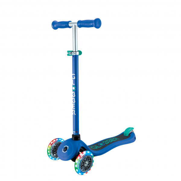 Patineta Primo no plegable Azul/Verde - Llantas con luces LED