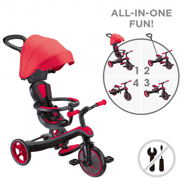 Triciclo Explorer 4 en 1 Rojo