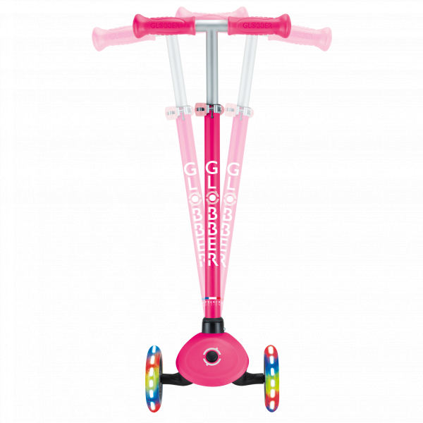 Patineta Primo no plegable Fucsia/Rosado - Llantas con luces LED