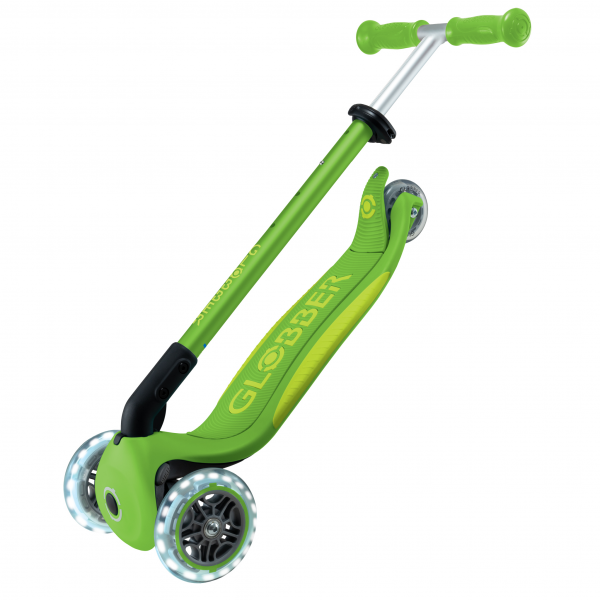 Patineta Plegable Primo Plus Verde/Lima - Llantas con luces LED