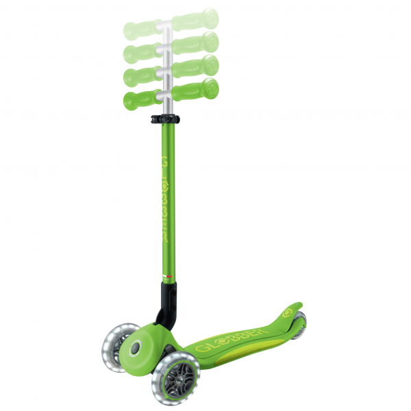 Patineta Plegable Primo Plus Verde/Lima - Llantas con luces LED