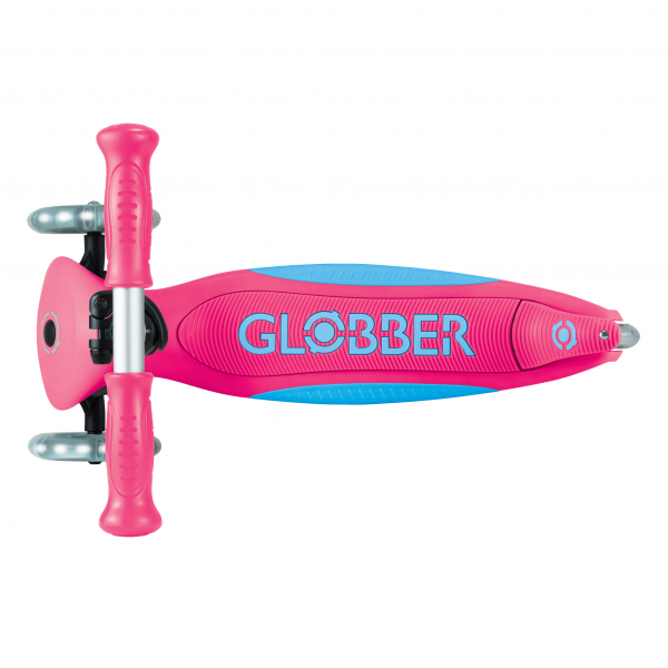 Patineta Primo Plegable Plus Fucsia/Azul - Llantas con luces LED