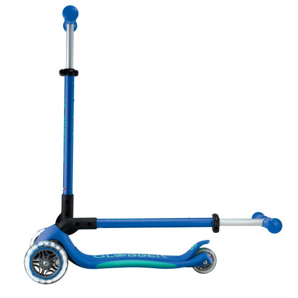 Patineta Primo Plegable Plus Azul/Verde - Llantas con luces LED
