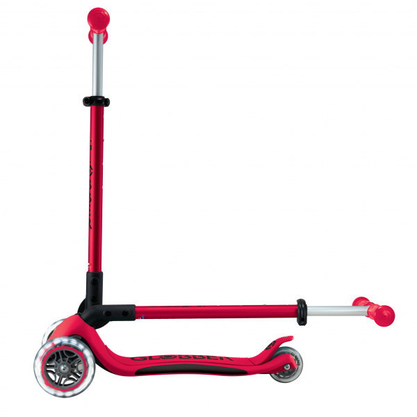 Patineta Primo Plegable Plus Rojo/Negro - Llantas con luces LED