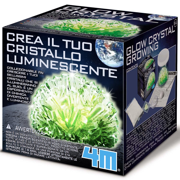 Kit Crecimiento Cristales Verdes Brillantes