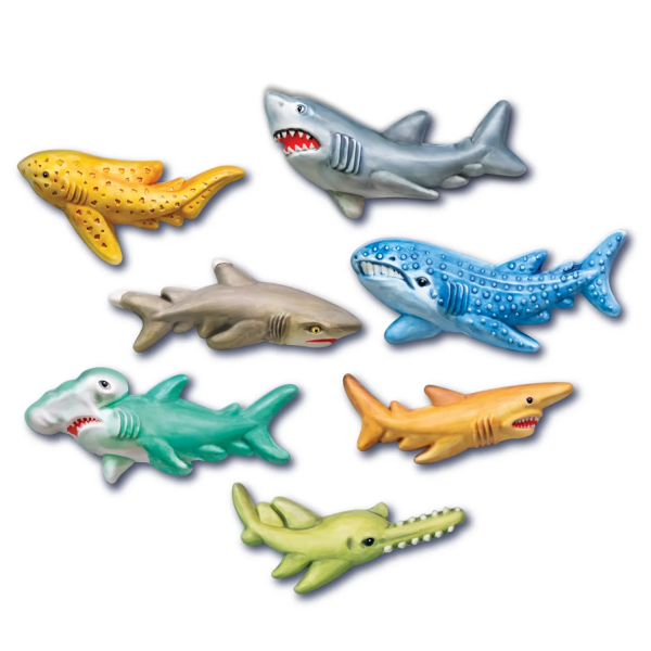 Moldes para Pintar Tiburones