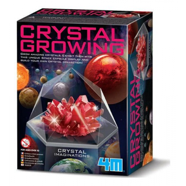 Kit Crecimiento Cristales Rojos Brillantes