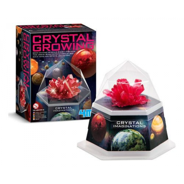 Kit Crecimiento Cristales Rojos Brillantes