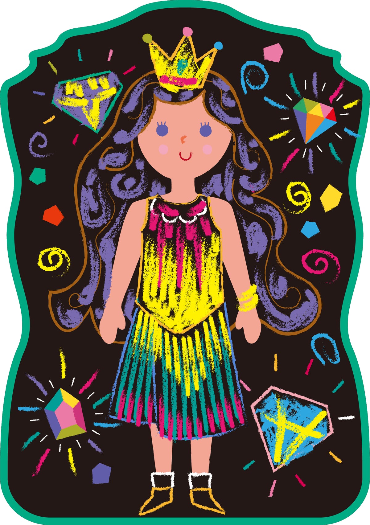 Arte con Tizas Princesas