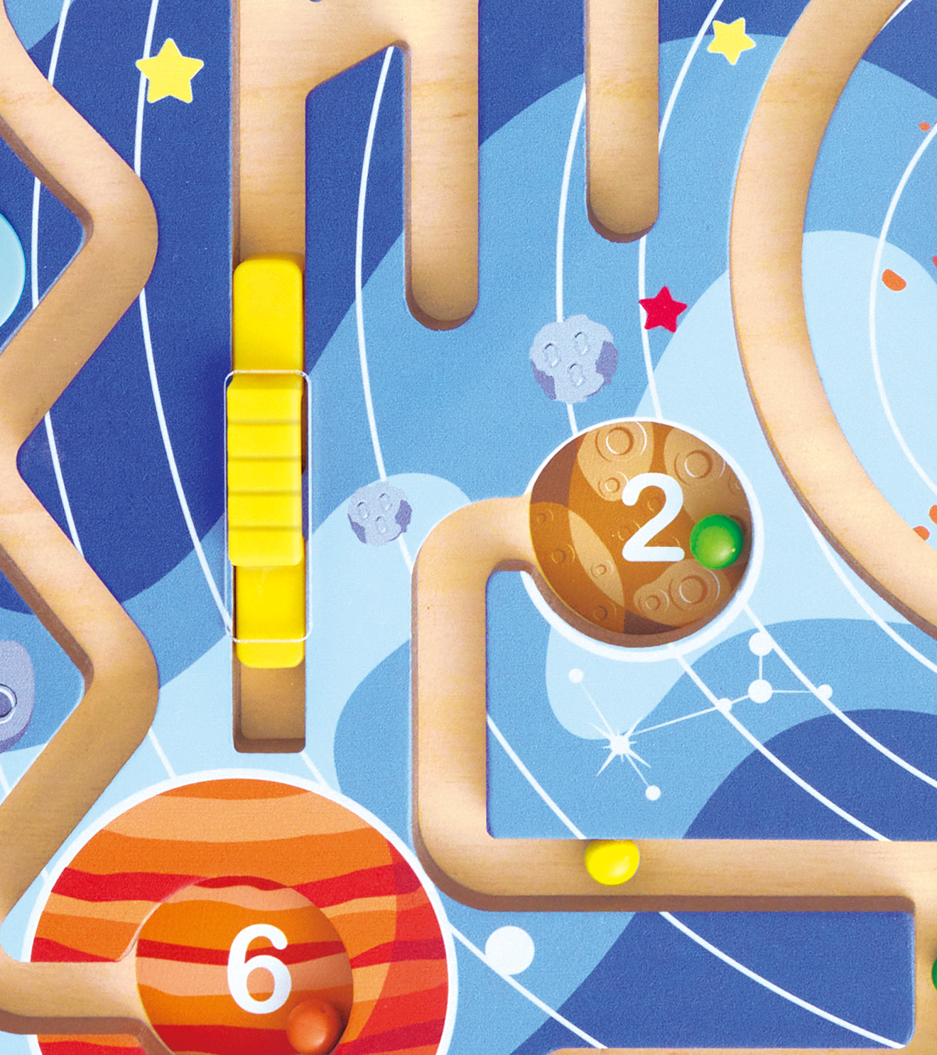2 IN 1 SPACE MAZE & TANGRAM BOARD